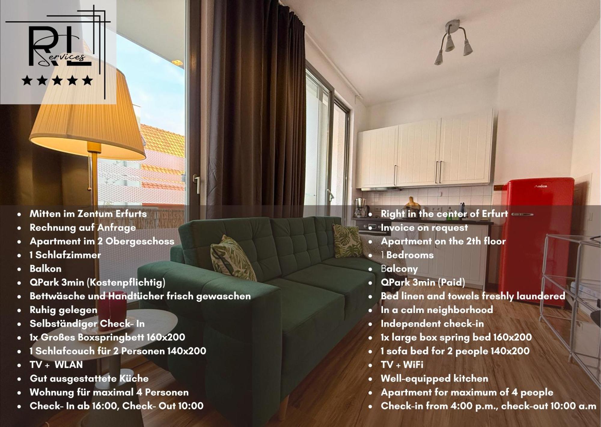 Balkon, Zentral, Modern, * Erfurt